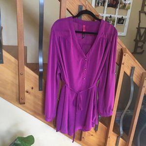 Pure Energy 4 Purple Blouse w/gold accents